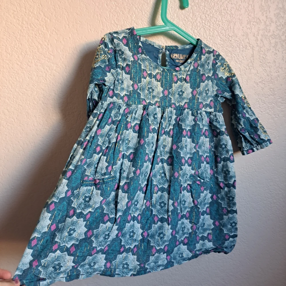 Oshkosh B'gosh Girls Blue Longsleeve Dress Size 5T